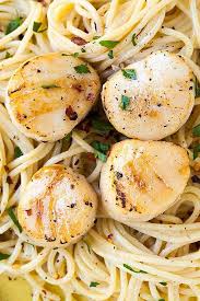 Creamy Scallop Pasta Rezepte Life Recipe Creamy Pasta Recipes Scallop Recipes Scallop Recipes Pasta