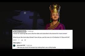2,754 views, 6 upvotes, 1 comment. The New Civilization Game Has Caused Controversy Over The Inclusion Of A Historic Korean Queen