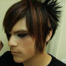Use the mouse to click the category tabs to select the items this candy loving hairstylist loves custom rainbow styles and cutting edge chic emo fashions. 50 Modern Emo Hairstyles For Guys Men Hairstyles World