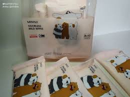 Miniso We Bare Bears Odorless Mild Wipes Review Bare Bears We Bare Bears Miniso