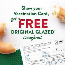 A krispy kreme makes a great present for friends and family, whether they have a sweet tooth or not. Krispy Kreme Doughnuts We D Like To Show Our Sweet Support To Those Who Have Received The Covid 19 Vaccine Starting Today Bring Your Covid 19 Vaccine Card To A Krispy Kreme And Receive