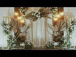 Modern Flower Decoration Sweet Home Decor Ideas Tempat Pernikahan Latar Belakang Pernikahan Pesta Kebun