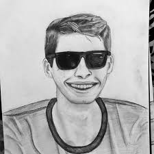 Drawing Of My Brother Drawing Sketch Blackandwhite Sunglasses Art Artwork Draw Man Boy Aesthetic Ideas Drawings Artwork Art