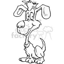 New users enjoy 60% off. Black And White Cute Cartoon Dog Clipart Commercial Use Gif Jpg Png Eps Svg Pdf Clipart 379645 Graphics Factory