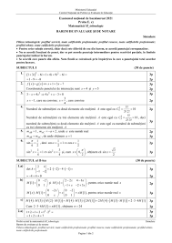 Profilul tehnic, toate calificările profesionale • pentru orice soluţie corectă, chiar dacă este diferită de cea din. Simulare Bac 2021 Proba E C Matematica Si Istorie Subiecte È™i Bareme Edu Clasa A 12 A Din 23 Martie 2021 Jitaruionelblog Pregatire Bac Si Evaluarea Nationala 2021 La Matematica Si Alte Materii