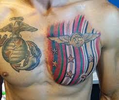Army back piece by mark nattress. Top 101 Best Military Tattoo Ideas 2021 Inspiration Guide
