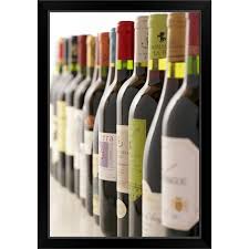 Ballard designs rope wine bottle knock off. Row Of Red Wine Bottles Black Framed Print On Sale Overstock 30207622