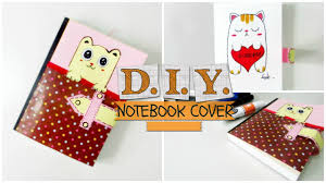 I decided that i am going to include quite a few handmade gifts for christmas this year, so i have been very busy sewing cute and fun items. Diy Customized Notebook Cover Cute Doodle Youtube