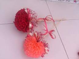 Gunakan sedotan pipih atau gepeng, bagi sedotan menjadi 3 bagian. 40 Bunga Telur Ideas Bunga Pahar Diy Flowers Gift Tray