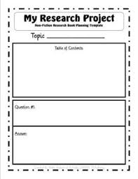 Non Fiction Research Project Q A Book Template Teaching Writing Research Projects Book Writing Template
