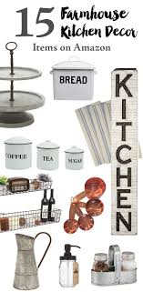 15 Farmhouse Kitchen Decor Items On Amazon Farmhouse Kitchen Decor Kitchen Decor Items Farmhouse Kitchen
