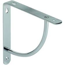 wickes decorative bracket chrome finish 7 49 180x180mm co uk shelf brackets shelving turntable furniture