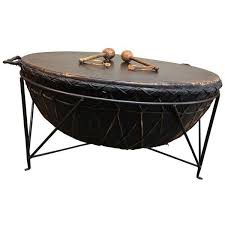 African Drum Cocktail Table 1 249 Liked On Polyvore Featuring Home Furniture Tables Accent Tables Coffee Tables Drum Coffee Table Coffee Table Table