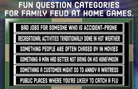 Oct 13, 2021 · trivia question categories. Family Feud Quiz Free Questions And Answers Hobbylark