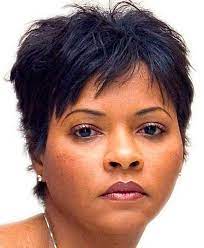 Short Hair With Thin Bangs For Black Women Over 50 Jpg 500 608 Pixels Short Hair Styles For Round Faces Short Hair Styles Thick Hair Styles