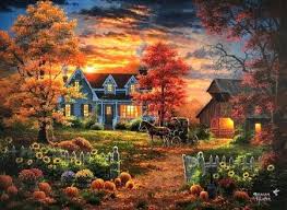 Goodbye To The Last Light Of The Fall Sunsets Wallpaper Id 2337438 Desktop Nexus Nature Autumn Painting Autumn Scenes