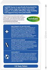 Lintbells Yumove Senior Dog Higher Strength Hip And Joint Supplement Formulation Designed For Older Dogs Aged 8 120 Tablets Amma4u