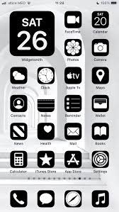 Aesthetic Black Ios 14 App Icons Pack 108 Icons 1 Color Etsy Black App App Icon Iphone Photo App