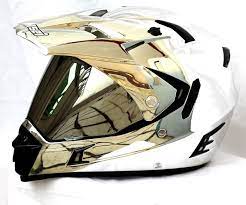 Masei 311 Motocross Atv Dot Dirtbike Helmet Chrome Silver L Xl Atv Motocross Motorcycle Icon Helmet