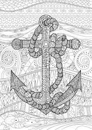See more ideas about adult coloring pages, coloring pages, adult coloring. Illustration Of An Anchor And Rope Coloring Page For Adults Royalty Free Cliparts Vectors And Stock Illustration Image 63112378
