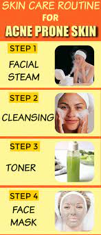 Daily Skin Care Routine For Acne Prone Skin Acne Skincare Skincaretips Pimples Acnetreatment Por Skin Care Acne Skin Care Routine Daily Skin Care Routine