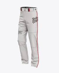 Fit Piped Baseball Pants Front Half Side View In Apparel Mockups On Yellow Images Object Mockups Clothing Mockup Baseball Pants Shirt Mockup