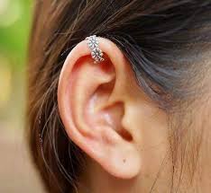 Silver Ear Cuff Non Piercing Ear Cuff Cartilage Cuff Minimalist Earrings Bohemian Adjustable Ear Cuff Ear Accessory E70 Handmade By Discovered