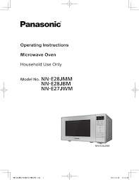 Official panasonic countertop microwave ovens | panasonic us by laurie brenner panasonic microwaves come equipped with a genius sensor that engage the desired button, a preset time appears; Panasonic 800w Standard 20l Microwave Nn E28jbmbpq Nne28jbmbpq Nne28jmmbpq Nne28jb 20l 800w Solo Tch Bk Nne27jwmbpq Instruction Manual Manualzz