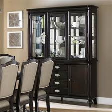 Modern transitional solid wood storage hutch with open and closed storages. Hometrend Homelegance Marston 80 25 In X 60 25 In Brown Buffet With Hutch 2615dc 50 Rona