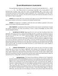 Most lawn mowing services are mobile and work at various sites without a physical location for their business this can affect the. Lawn Maintenance Lawn Care Contract Template Approveme Free Contract Templates