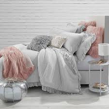 4.5 out of 5 stars 262. Jersey Knit Ruffle Twin Twin Xl Comforter Set In Light Grey Grey Comforter Girls Bedroom Lighting Comforter Sets