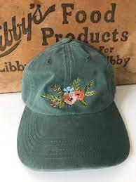 Eleanor Floral Hat Modernmom Floralhat Baseballcap Hat Designs Hat Embroidery Floral Hat