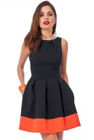 Black And Orange Dress Shakara Shop Pleated Black And Orange Dress Www Shakarashop Com Mit Bildern