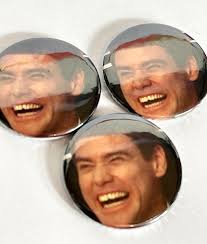 Lloyd Christmas Dumb and Dumber Button Pin Funny Jacket Patch Jim Carey