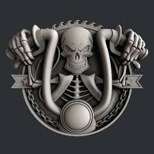 3d Stl Models For Cnc Skull Motorcycle Etsy Motorcycle Drawing Skull Skull Wallpaper
