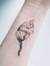 48 Delicate Animals Tattoo Ideas That Will Give You Inspiration Cute Cat Tattoo Cat Tattoo Designs Cat Tattoo