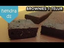 Namun, tidak ada salahnya jika kamu ingin membuatnya sendiri, lho. Brownies 1 Telur Youtube