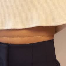 A chain worn around the waist as a piece of jewelry. Beaded Gold Body Jewelry Oli Gold Belly Chain Amy O Amyo Jewelry
