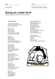 Bear hunt story pack (ref: 9 Going On A Bear Hunt Action Songs