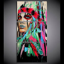 Such home decor is also referred to as a coastal or cottage decor. 3 Piece Wall Art Beauty Native American Indian Girl Green Bvm Home