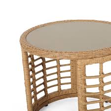 See low price in cart. Furniture Vintage White Bohemian Wicker Round Coffee Table Glass Top Item Not Avaliable For Free Shipping Home Living