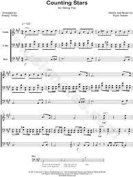 Simply Three Counting Stars Sheet Music In F Minor Download Print Sku Mn0172852