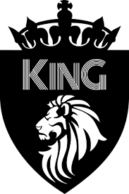 Black Background King Crown Logo Black And White King Emblem Lion Badge Crown Symbol L Lion Images King Crown Drawing Tribal Lion