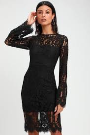 Black And Gold Long Sleeve Bodycon Dress Throw Confetti Black And Gold Sparkly Midi Dress In 2020 Lace Bodycon Dress Long Sleeve Black Lace Long Sleeve Bodycon Dress Chic Lace Dress