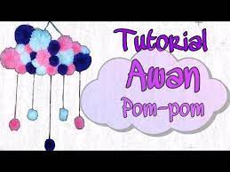 Hiasan Dinding Awan Diy Cloud Wall Hanging Pom Pom Cloud Craft Youtube Hiasan