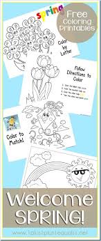 Hundreds of free spring coloring pages that will keep children busy for hours. Welcome Spring Coloring Printables Spring Preschool Spring Coloring Pages Spring Fun