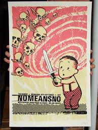 Gigposters Com No Means No Freak Accident We Are Knives Gig Posters Poster Music Poster