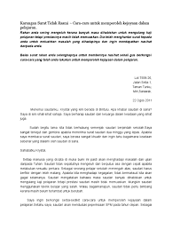 Contoh karangan surat kiriman rasmi kepada guru besar via suratbox.blogspot.com. Karangan Surat Tidak Rasmi