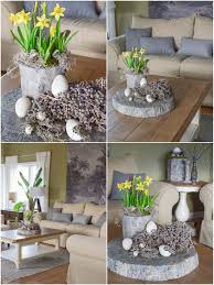 Gedecktes Oster Arrangement Fur Tisch Und Sideboard Mrs Greenery Osterdeko Narzissen Deko