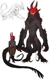 Oni Tiefling Here It Goes Again Mythical Creatures Art Creature Concept Art Concept Art Characters